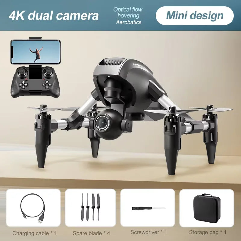2025 New V42 WIFI FPV Drone Wide Angle HD 4K/1080P Camera Height Hold  Quadcopter RC Helicopter Drones Toy Gift for Kids Adults