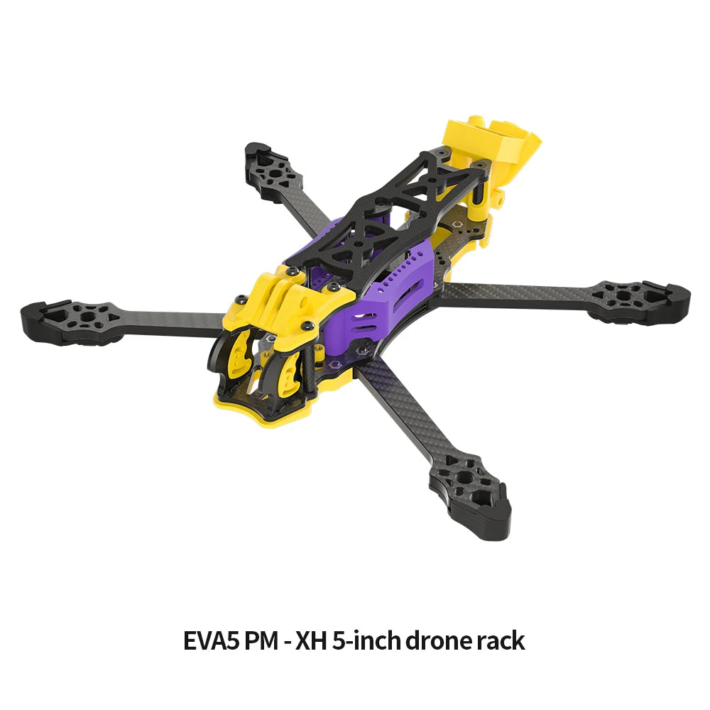 EVA5 PM DIY FPV Freestyle drone Frame 5-Inch Carbon Brazing & Aluminum Alloy DC/XH Drone Frame Compatible With DJI O3 O4