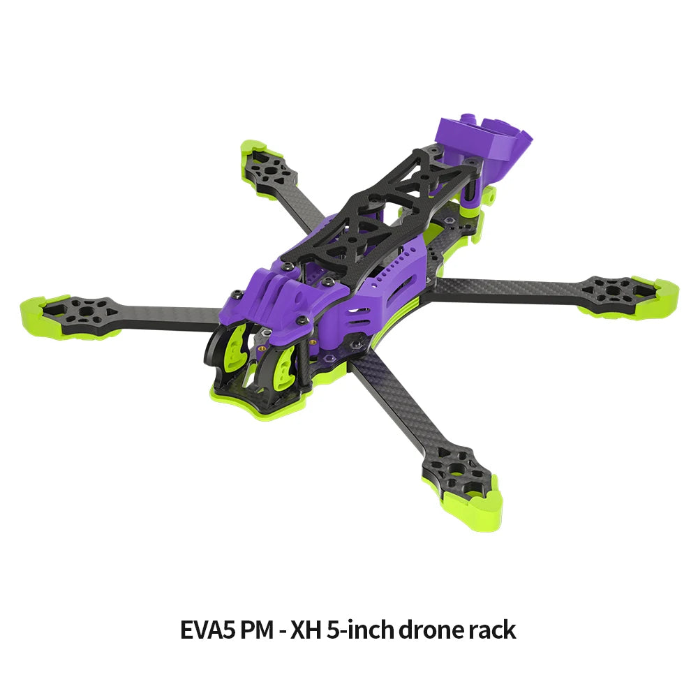 EVA5 PM DIY FPV Freestyle drone Frame 5-Inch Carbon Brazing & Aluminum Alloy DC/XH Drone Frame Compatible With DJI O3 O4