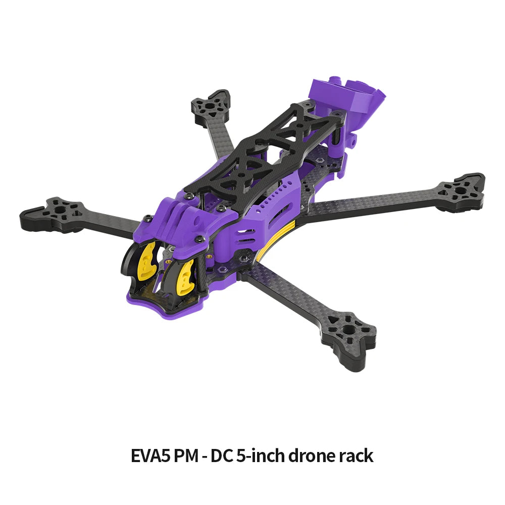EVA5 PM DIY FPV Freestyle drone Frame 5-Inch Carbon Brazing & Aluminum Alloy DC/XH Drone Frame Compatible With DJI O3 O4