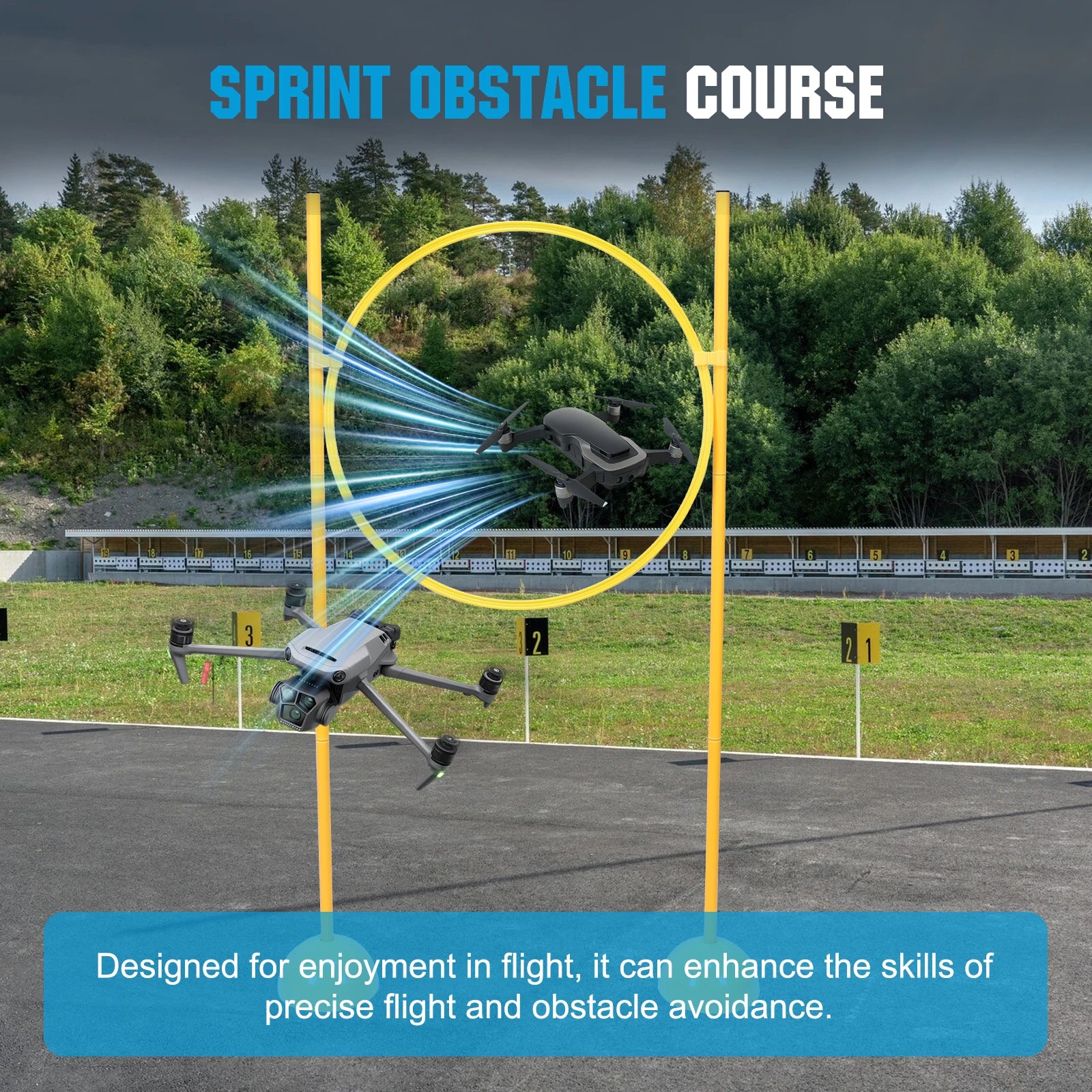Drone Racing Obstacle Course Kit Easy To Build Drone Obstacle Course Kit Drone Racing Obstacle Course for Beginners Adults