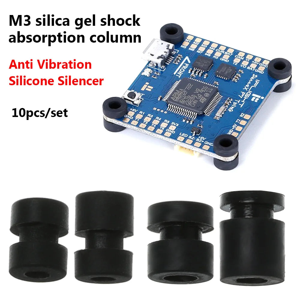 10pcs M2/M3 Rubber Damper Ball Shock Absorption Balls Silicone Flight Controller For F4 F7 FPV Quadcopter V2 Upgraded