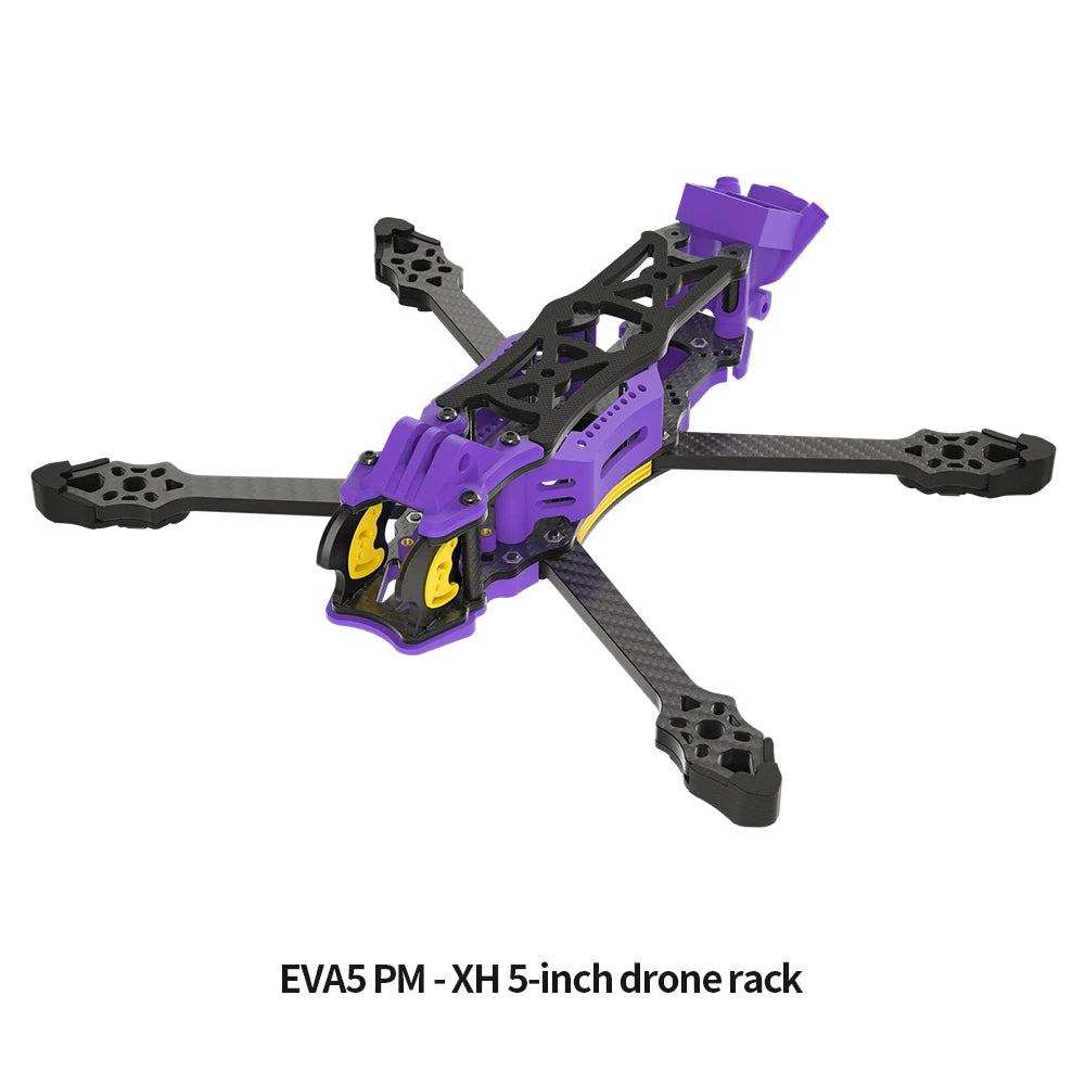 EVA5 PM DIY FPV Freestyle drone Frame 5-Inch Carbon Brazing & Aluminum Alloy DC/XH Drone Frame Compatible With DJI O3 O4