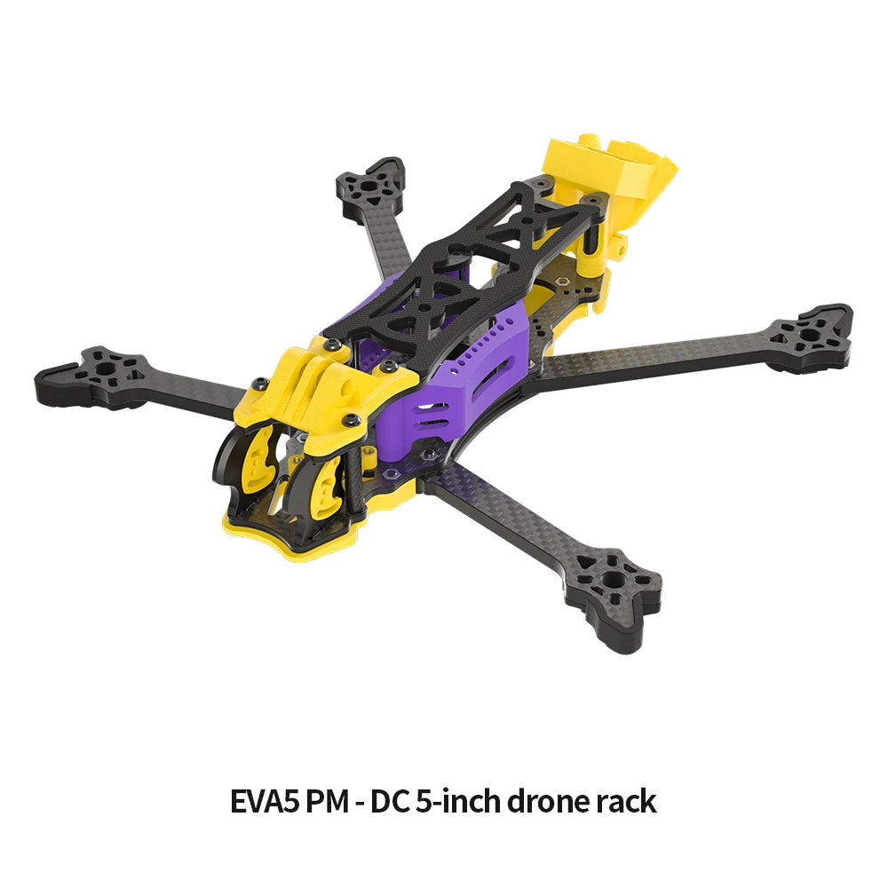 EVA5 PM DIY FPV Freestyle drone Frame 5-Inch Carbon Brazing & Aluminum Alloy DC/XH Drone Frame Compatible With DJI O3 O4