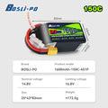 Boslipo P7 1600mAh 150C Lipo Battery 4S 6S FPV Battery XT60 Plug for Racing Freestyle RC Drones