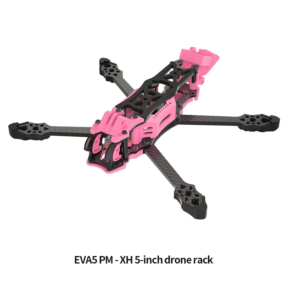 EVA5 PM DIY FPV Freestyle drone Frame 5-Inch Carbon Brazing & Aluminum Alloy DC/XH Drone Frame Compatible With DJI O3 O4