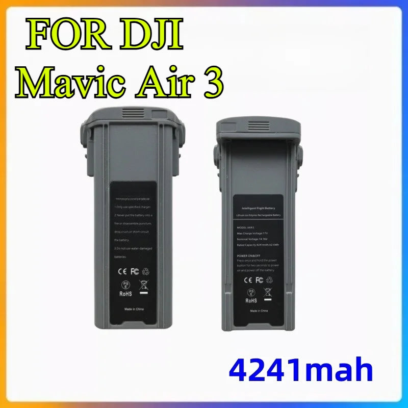 FOR DJI Mavic Air 3 Battery 4241mAh Replacement for Air 3/Air 3S Drone Intelligent Flight Battery Long Endurance Safe