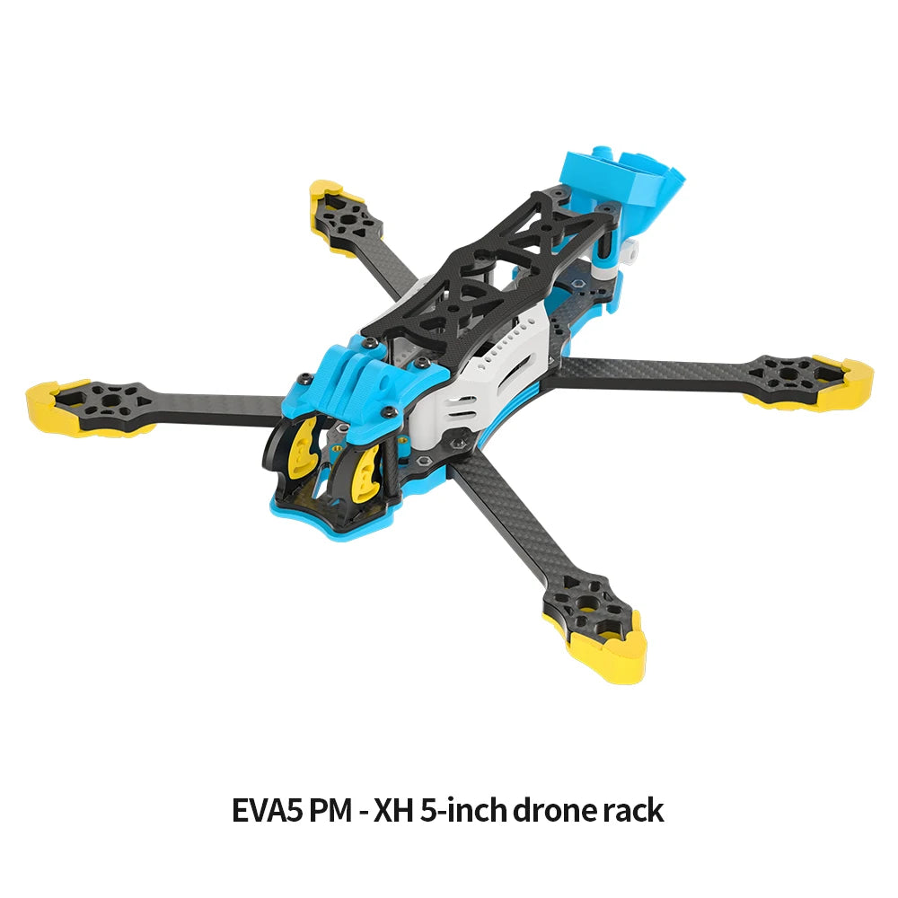 EVA5 PM DIY FPV Freestyle drone Frame 5-Inch Carbon Brazing & Aluminum Alloy DC/XH Drone Frame Compatible With DJI O3 O4