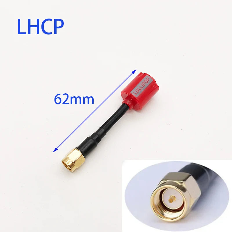 New 5.8G Lollipop5 FPV SMA Antenna 2.8dBi High Gain LHCP RHCP For RC Drone DJI Googles Air Unit Transmitter Receiver Antenna