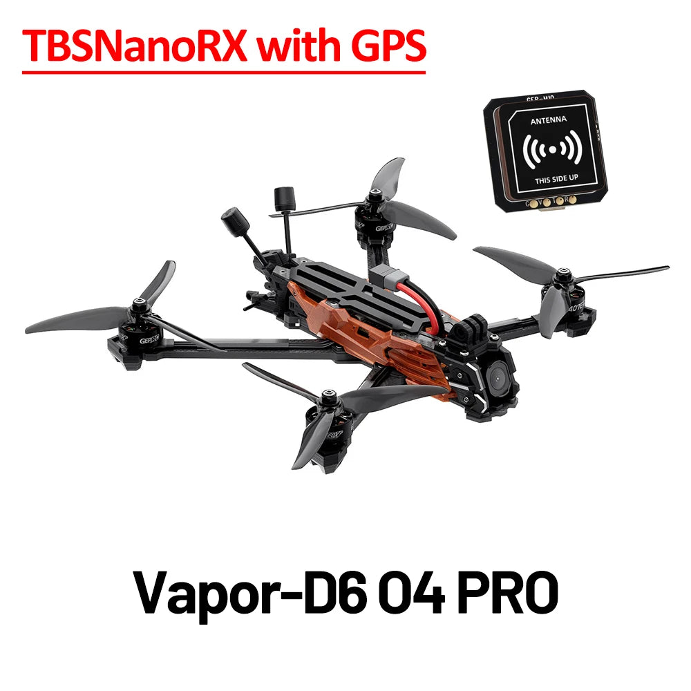 GEPRC Vapor-D6 HD O4 Pro RC Quadcopter Freestyle Drone TAKER BLS 60A ESC F722 V2 FC ELRS 2.4G/ TBSNanoRX DJI O4 Air Unit Pro VTX