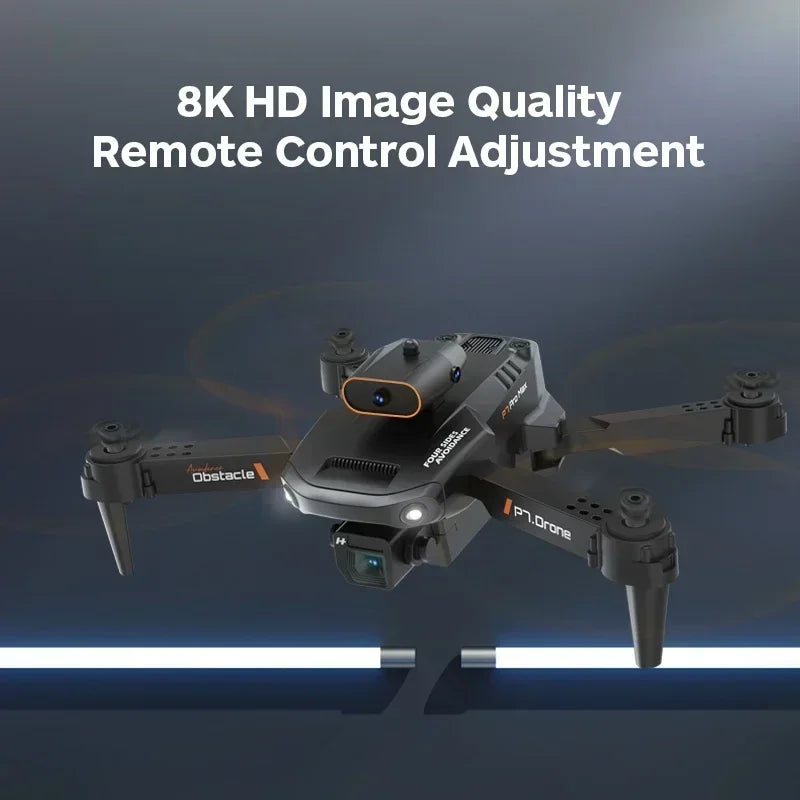 New P7 Drone Professinal HD Dual Camera for Anti Wind Aerial Photography Quadcopter Drones 360⁰ Obstacle Avoidance  RC Dron Toy