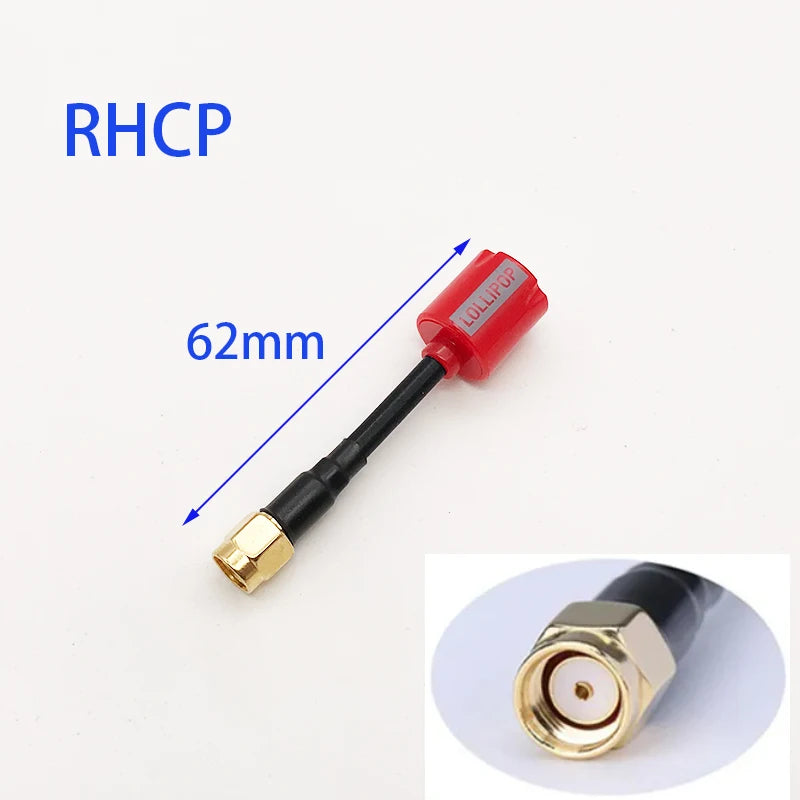 New 5.8G Lollipop5 FPV SMA Antenna 2.8dBi High Gain LHCP RHCP For RC Drone DJI Googles Air Unit Transmitter Receiver Antenna
