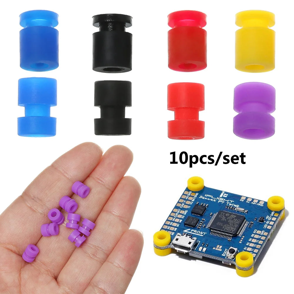 10pcs M2/M3 Rubber Damper Ball Shock Absorption Balls Silicone Flight Controller For F4 F7 FPV Quadcopter V2 Upgraded