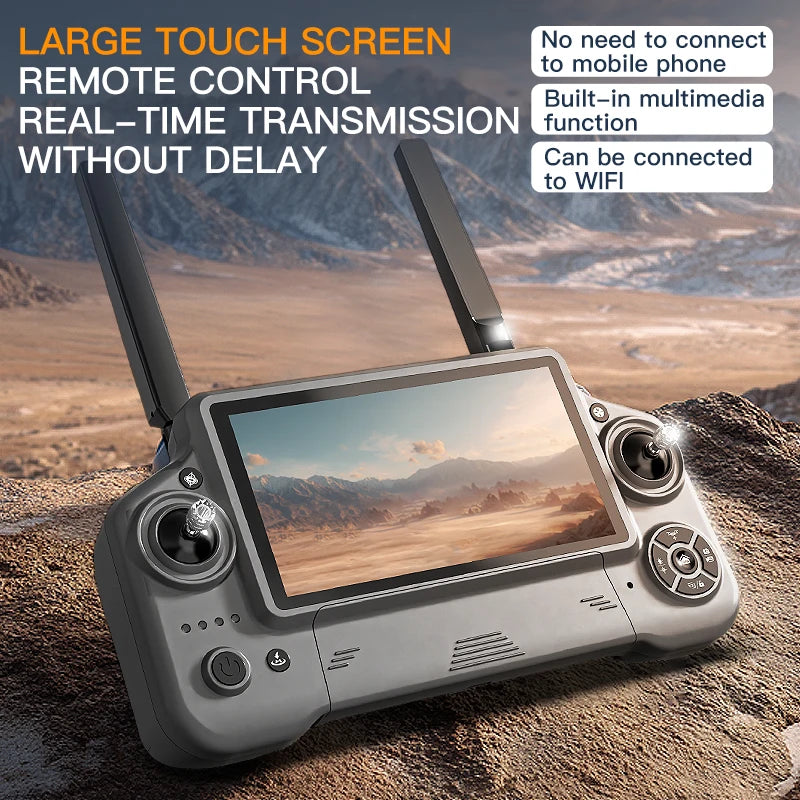 5.5 inch KF100 MAX/KF100 Large Screen RC Profesional GPS Drone With 8K Camera 3-axis Gimbal Brushless For Fishing Dron VS P7 MAX