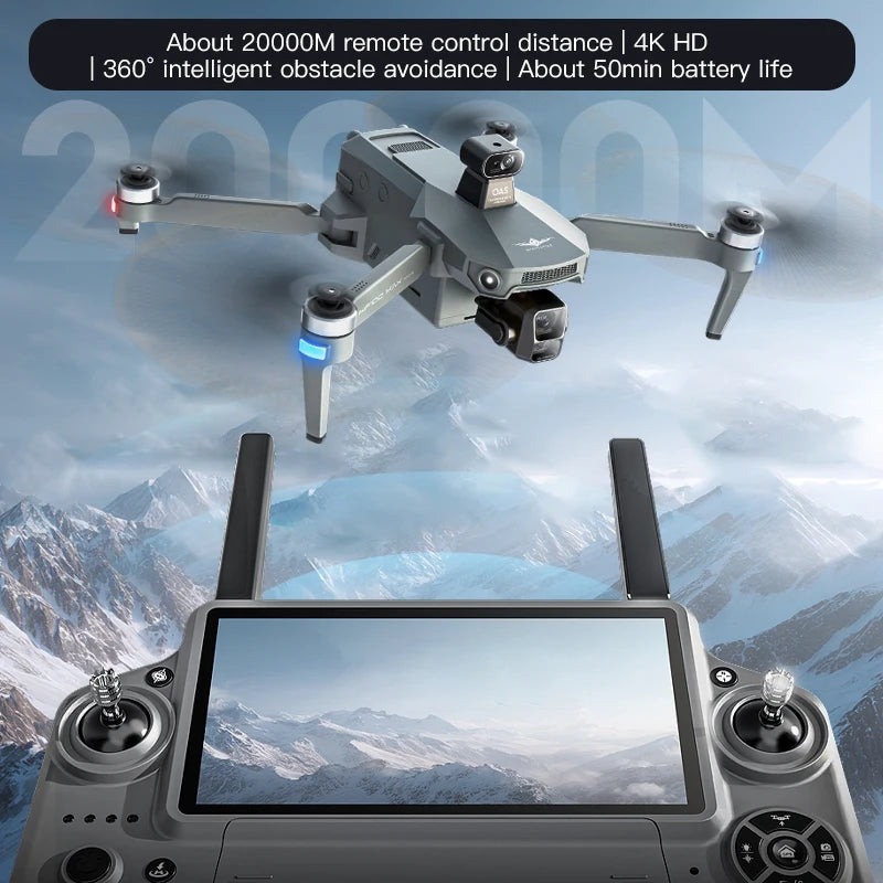 5.5 inch KF100 MAX/KF100 Large Screen RC Profesional GPS Drone With 8K Camera 3-axis Gimbal Brushless For Fishing Dron VS P7 MAX