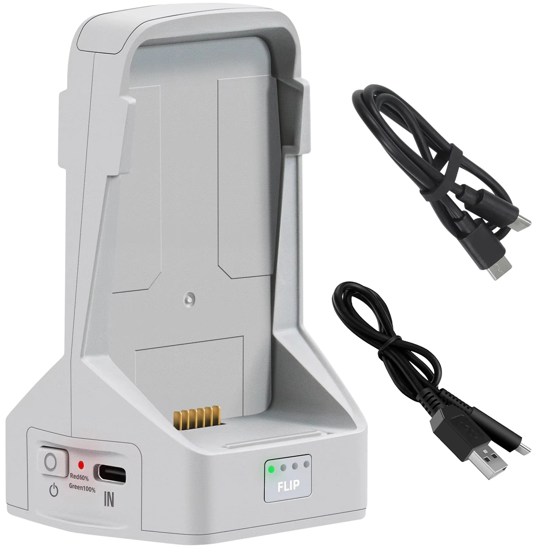 Battery Charger For DJI Flip Two-way Charging Hub Vertical Butler Power Bank Charging Station Kit For DJI Flip Drone Accessories