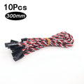 10/20PCS RC Servo Extension Cord Cable Wire Lead JR 100/150/200/300/500mm Connector for RC Fixed-Wing Helicopter Ariplane Drone