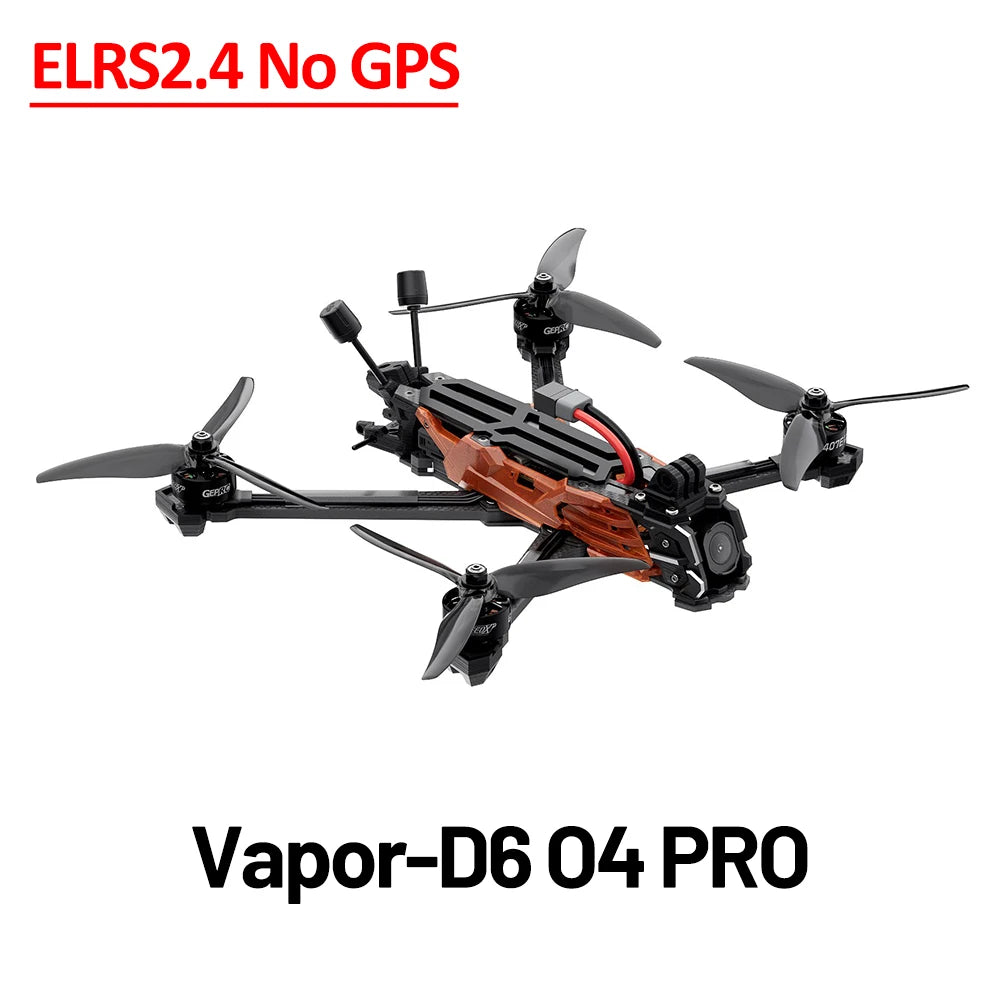 GEPRC Vapor-D6 HD O4 Pro RC Quadcopter Freestyle Drone TAKER BLS 60A ESC F722 V2 FC ELRS 2.4G/ TBSNanoRX DJI O4 Air Unit Pro VTX