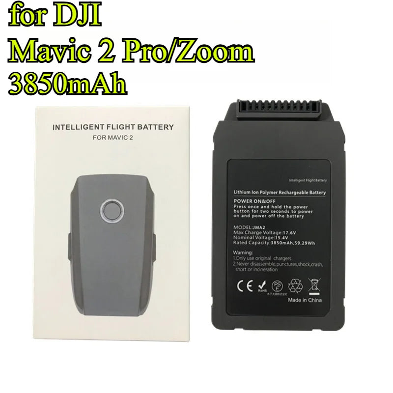 3850mAh Intelligent Battery for DJI Mavic 2 Pro/Zoom Drone - High Capacity Smart Flight Battery with LED Display & Safety System