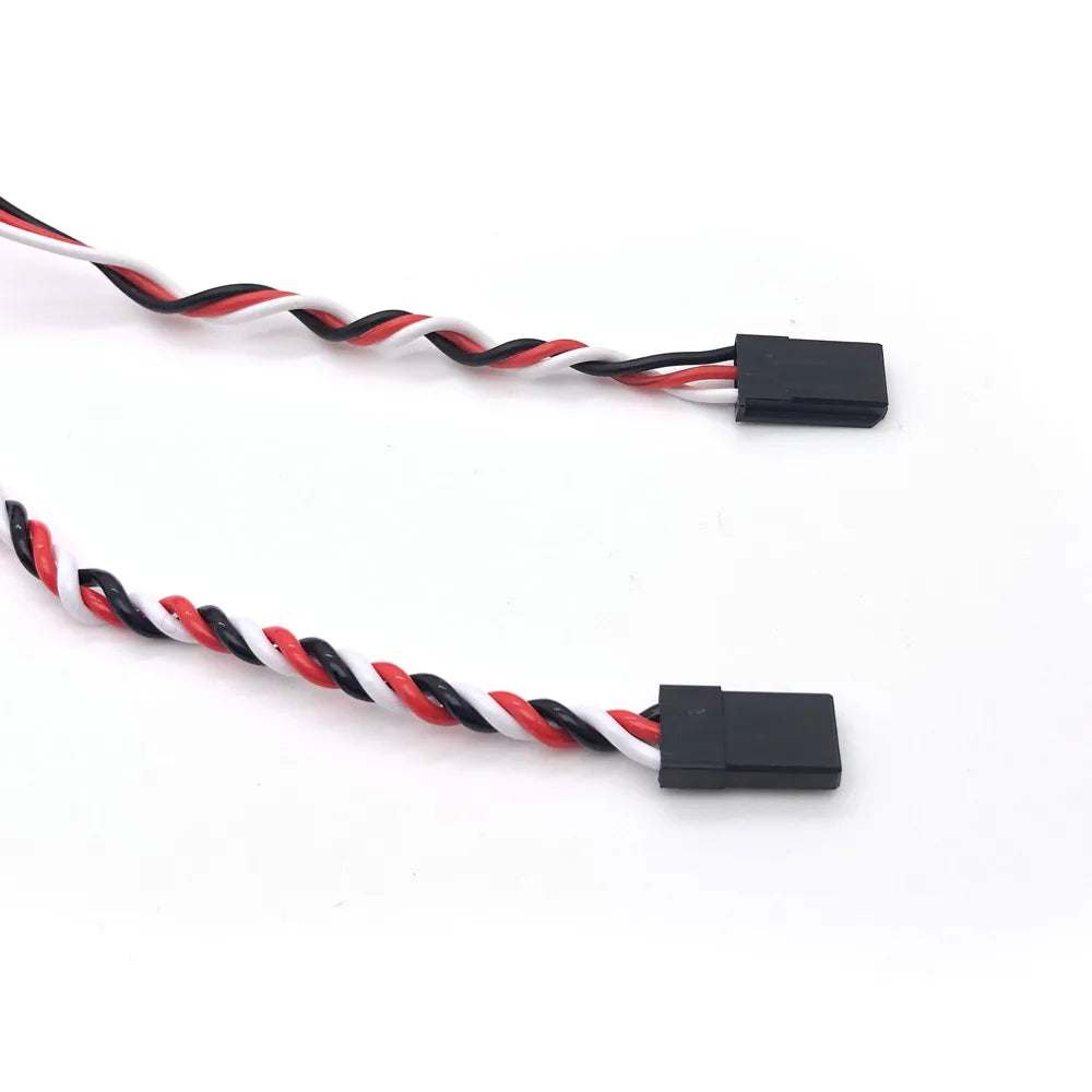10/20PCS RC Servo Extension Cord Cable Wire Lead JR 100/150/200/300/500mm Connector for RC Fixed-Wing Helicopter Ariplane Drone